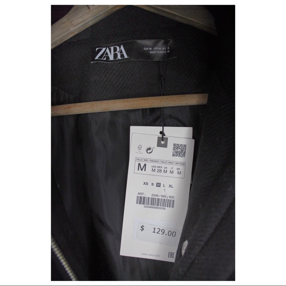 Zara Fur Lined Hooded Parka Jacket Coat NWT M - Picture 9 of 10